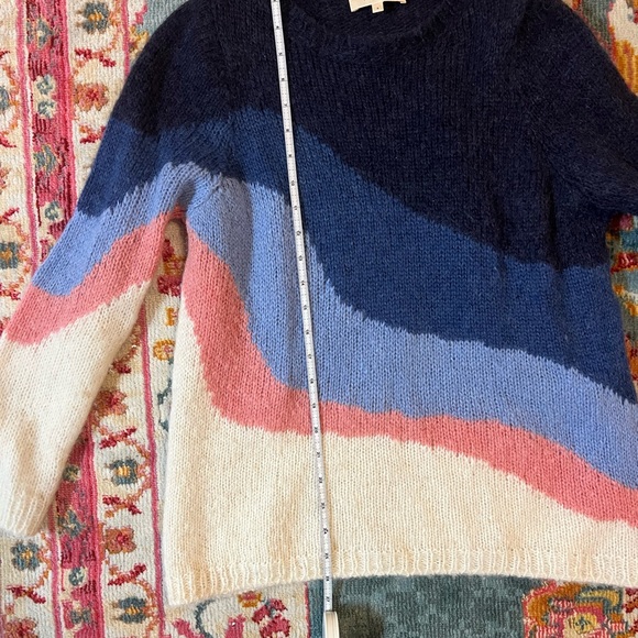 Sezane Winnie Jumper (Blue/Pink/White) - Picture 7 of 9